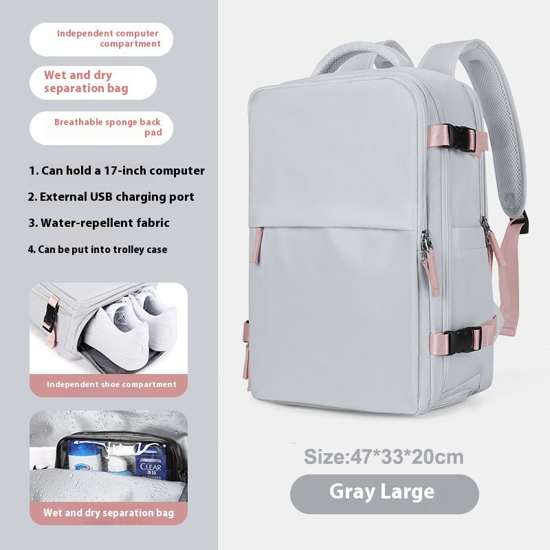 Mochila Expandible Premium para Viajes y Negocios