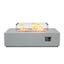52 Inch Outdoor Concrete Propane gas rectangle Fire Pit table in Antique white color - Korvel