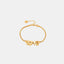 Titanium Steel Rhinestone Letter Bracelet - Korvel