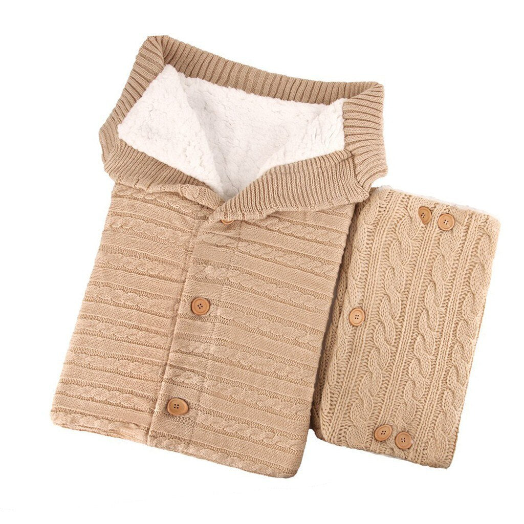 Infant Baby  Swaddle Sleeping Bag Cute Soft Sleep Sack Stroller Wrap+Stroller Gloves - Korvel