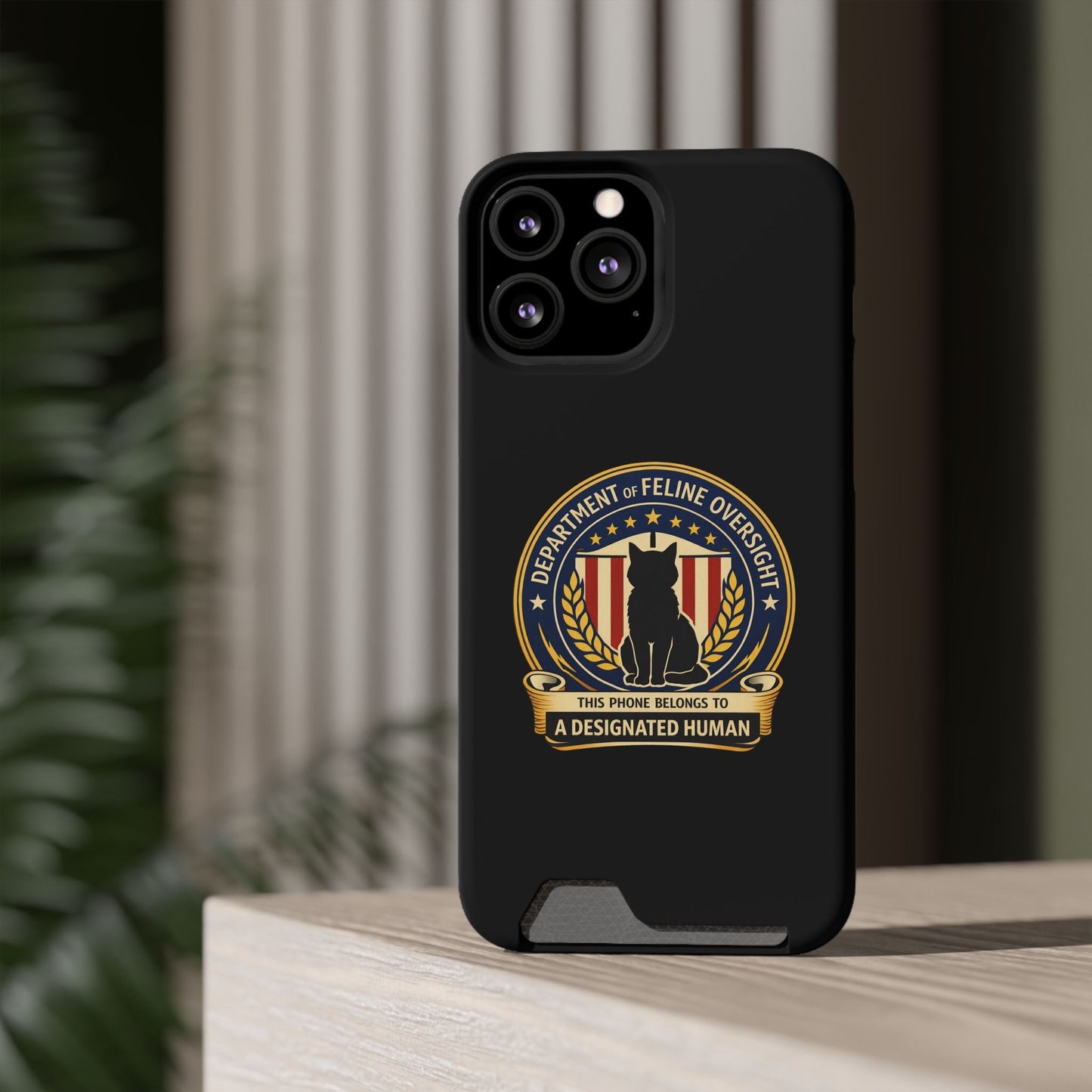 Department of Feline Oversight MagSafe iPhone Case - Designated Human Edition