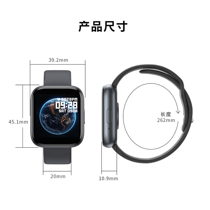 T99 Smart Bracelet Heart Rate Blood Pressure Blood Oxygen Bluetooth Phone Watch Music Bracelet Smart Watch - Korvel