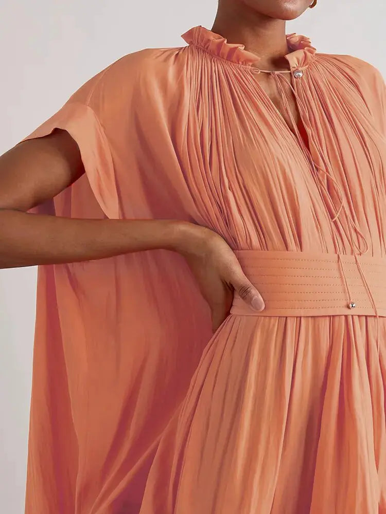 Robes mini unies asymétriques pour femmes