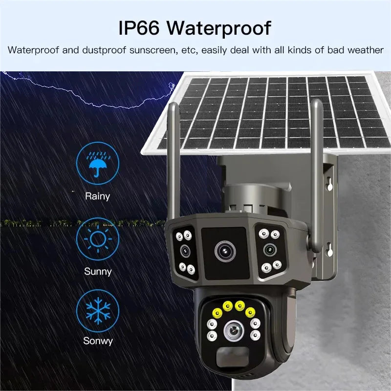 Premium Outdoor Solar Panoramic Surveillance Camera