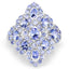 Bague de fiançailles en argent sterling avec tanzanite véritable de 3,31 carats