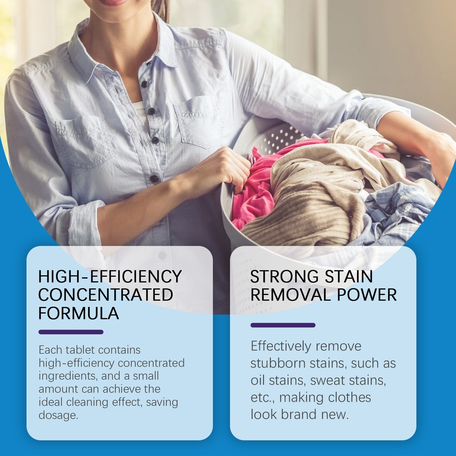 Laundry Tablets For Laundry Cleaning And Stain Removal Convenient Home Care Fabric Long-Lasting Fragrance Laundry Tablets - Korvel