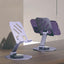 Aluminum alloy desktop phone holder with 360 degree rotation and folding, portable lazy all metal phone holder - Korvel