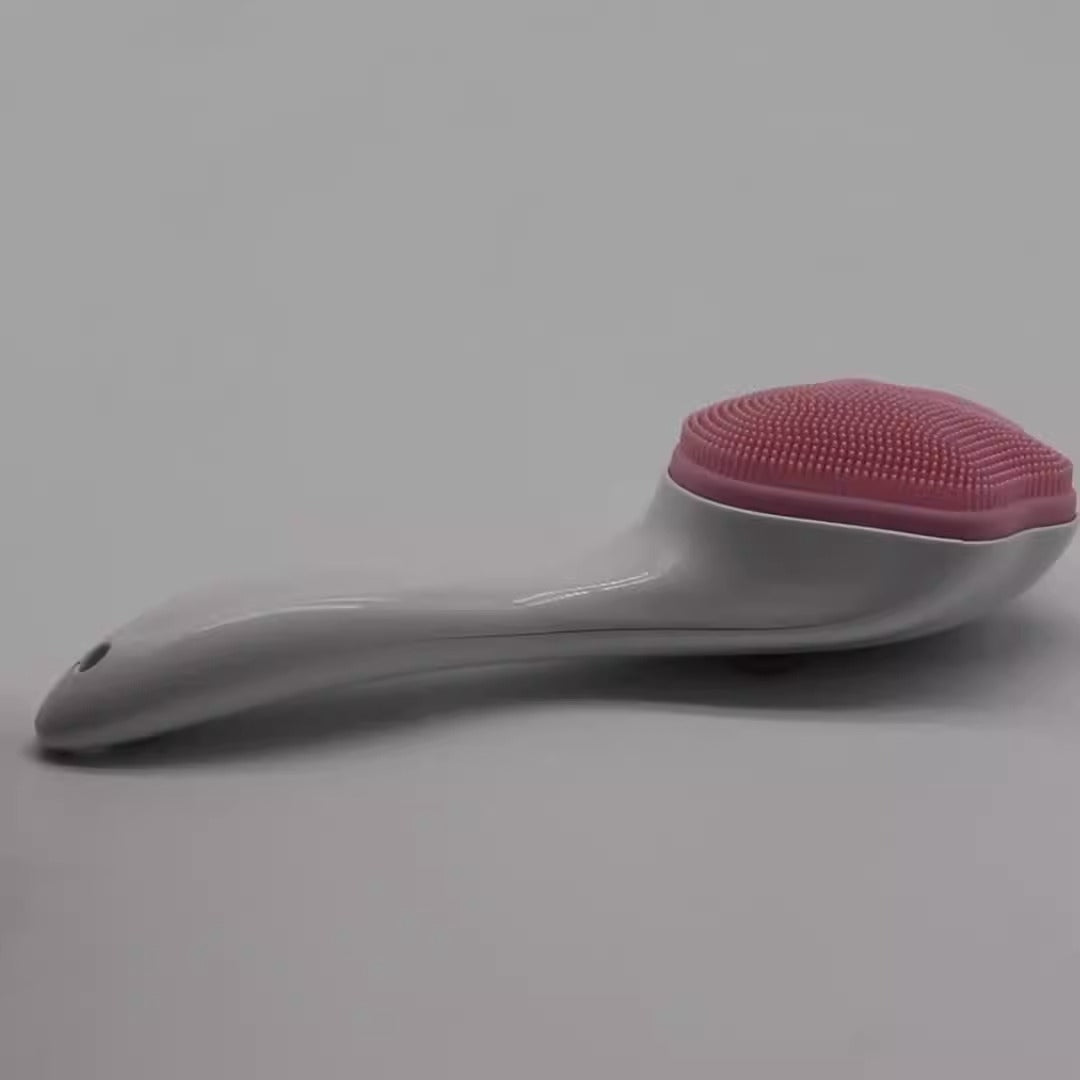 Cat Claw Face Wash Brush Silicone Long Handle Cat Claw Brush Soft Silicone Pore Cleaning Brush Facial Cleanser - Korvel