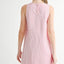 Vestido Mini A-Line de Mezcla de Lino con Ric Rac Lateral para Mujeres