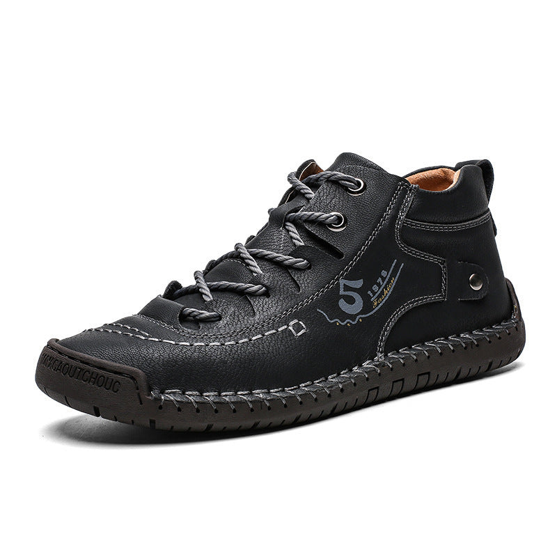 Men's Casual Hand-Stitched Low Top Martin Boots
