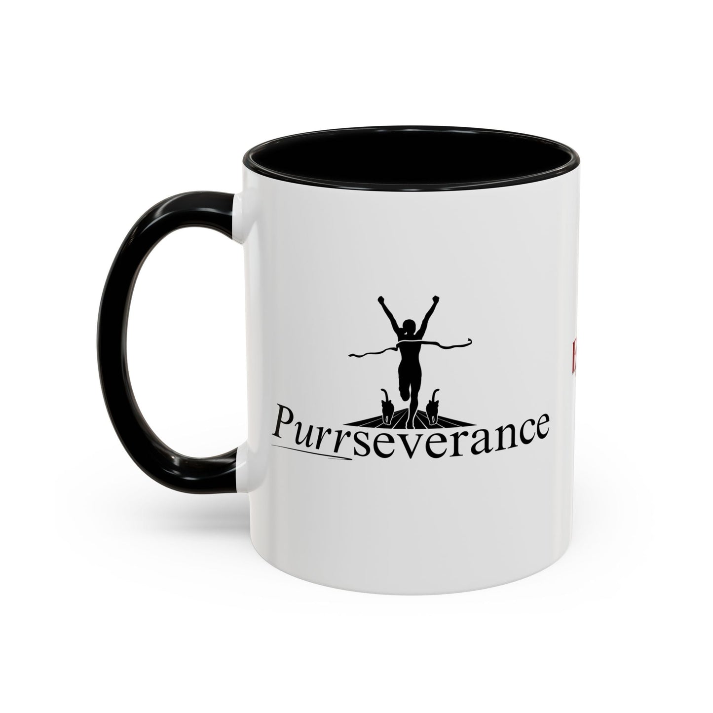 Purrseverance Accent Coffee Mug - Stylish & Functional
