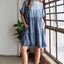 Robe Mini Surdimensionnée avec Design Boho pour Femmes
