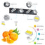 LED Modern Black Vanity Lights, 4-Lights Acrylic Matte Black Bathroom Vanity Lights Over Mirror - Korvel