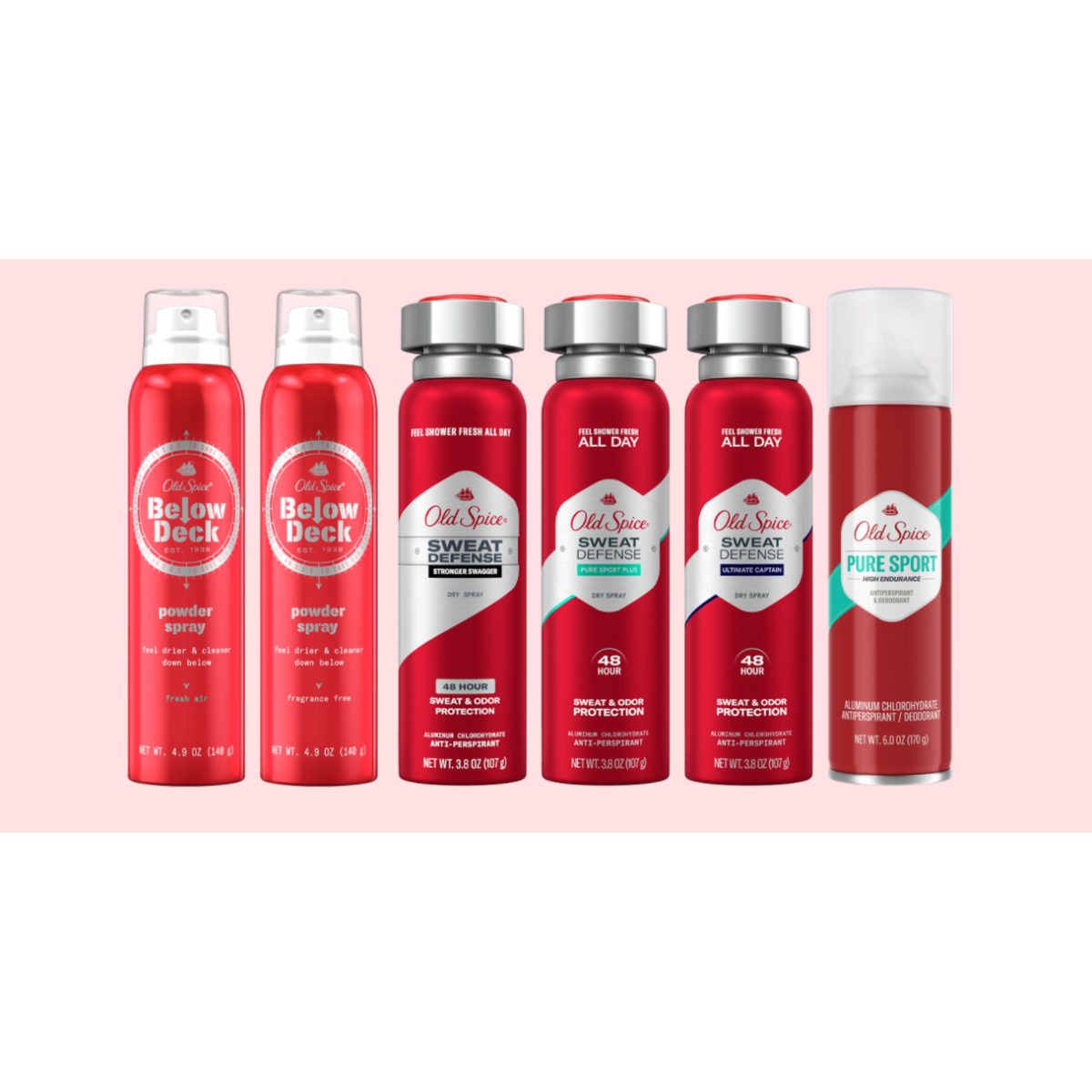 Déodorant en spray aérosol Old Spice High Endurance Pure Sport 6 Oz