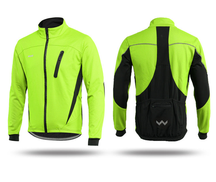 Arsuxeo Men's Fleece Cycling Jacket