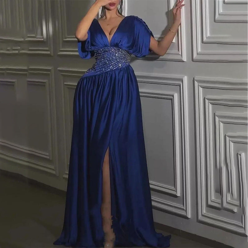 New Style Evening Dress High Slit Sexy Dress - Korvel