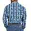 Men's Wrangler Blue Checotah Long Sleeve Shirt - Korvel