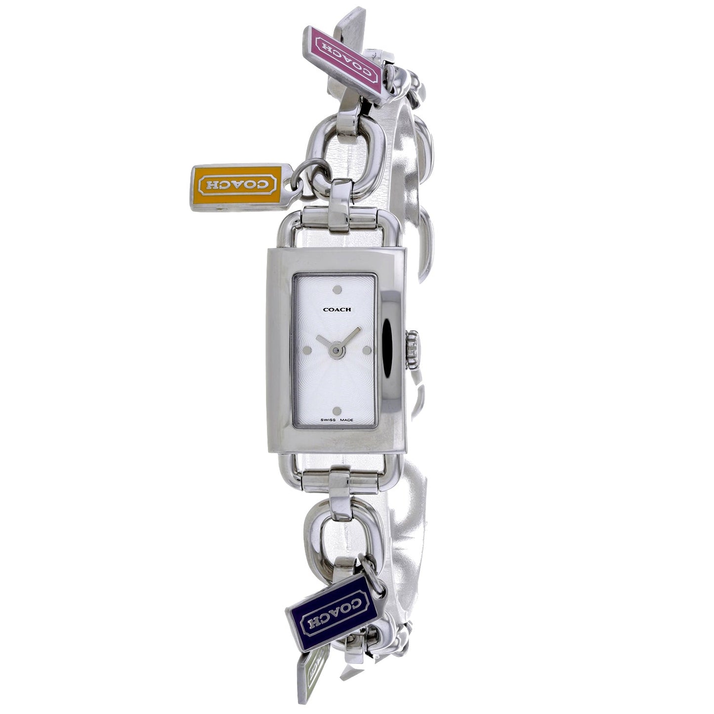 Coach Women's Silver Stainless Steel Watch with White Dial