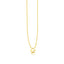 14k Yellow Gold Star Necklace with Diamond Accent