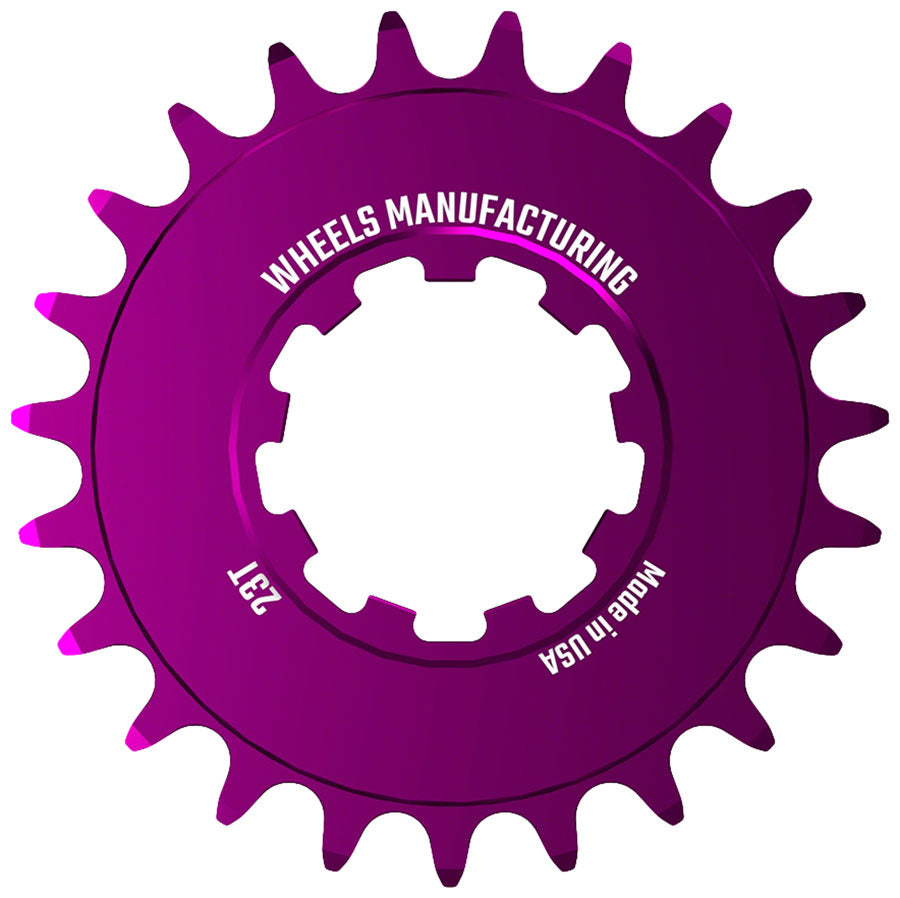 Engranaje SOLO-SPEED de Wheels Manufacturing - 23t en púrpura