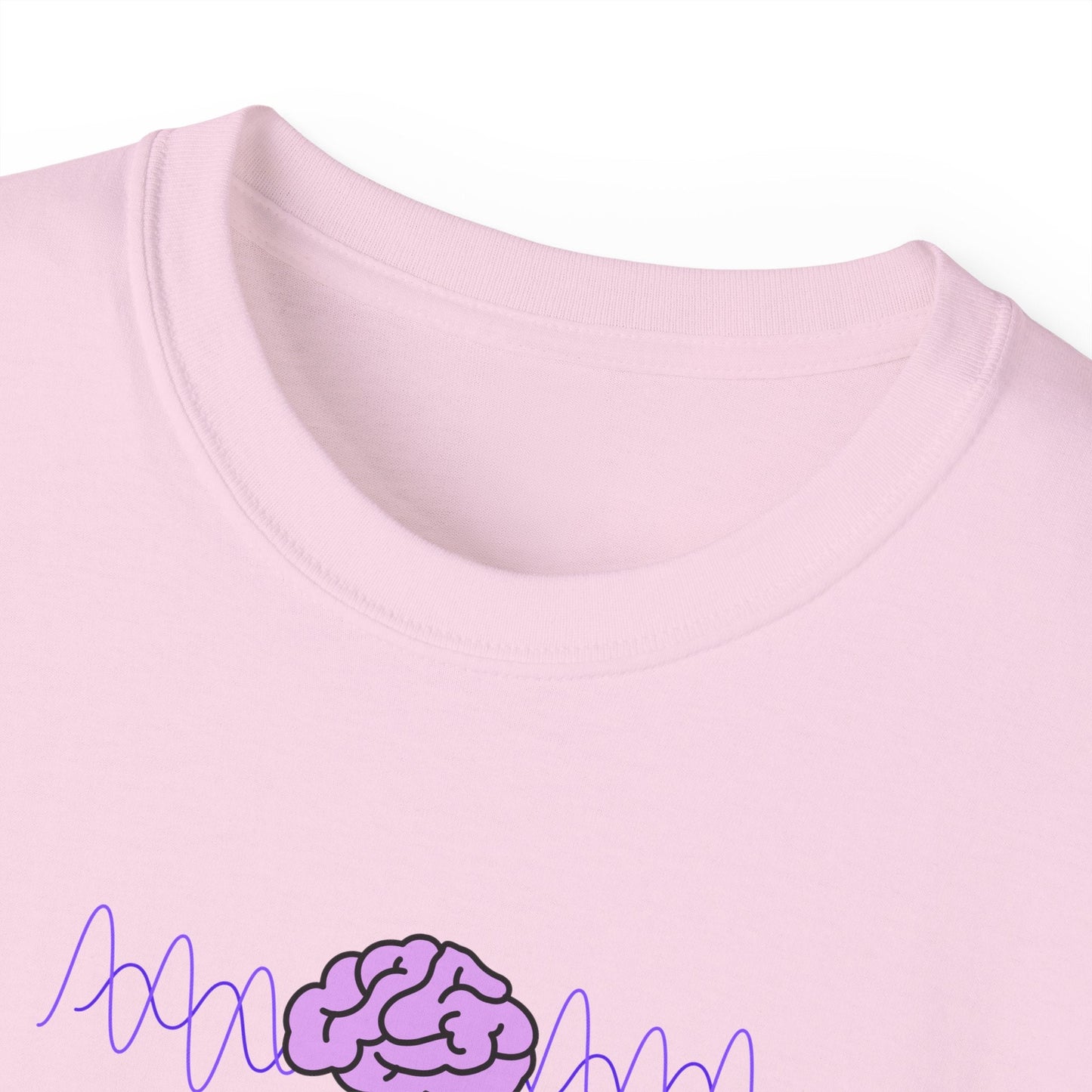 T-shirt unisexe en coton lourd Brainwaves Stable Enough