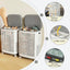 RollEase Modern Laundry Hamper with Wheels