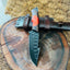 Precision Hunting Skinning Knife – 10" J2 Steel Blade with Artisan Wangi/Resin Handle & Leather Sheath - Korvel