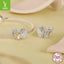 Perles de bracelet DIY Yinziyun Ginkgo Butterfly - Argent S925
