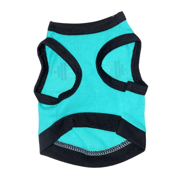 Pet Clothes Dog Clothes Cotton Sweat Weight Lifting Small Dog Pet Vest Spring And Summer - Korvel