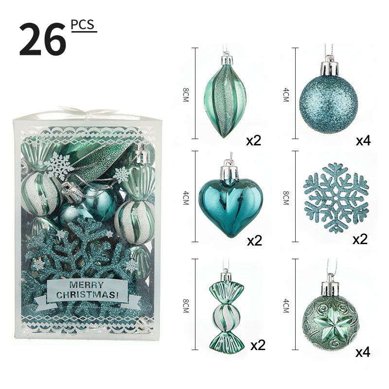Ensemble de Boules de Noël Alien Peintes Premium - 6 cm