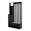 39.3'W70.8'H multifunctional corridor shoe cabinet with soft padded nail board and black hanger with entrance hook - Korvel