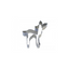 Fawn Cookie Cutter - 4.5" Tin for Baking Delights