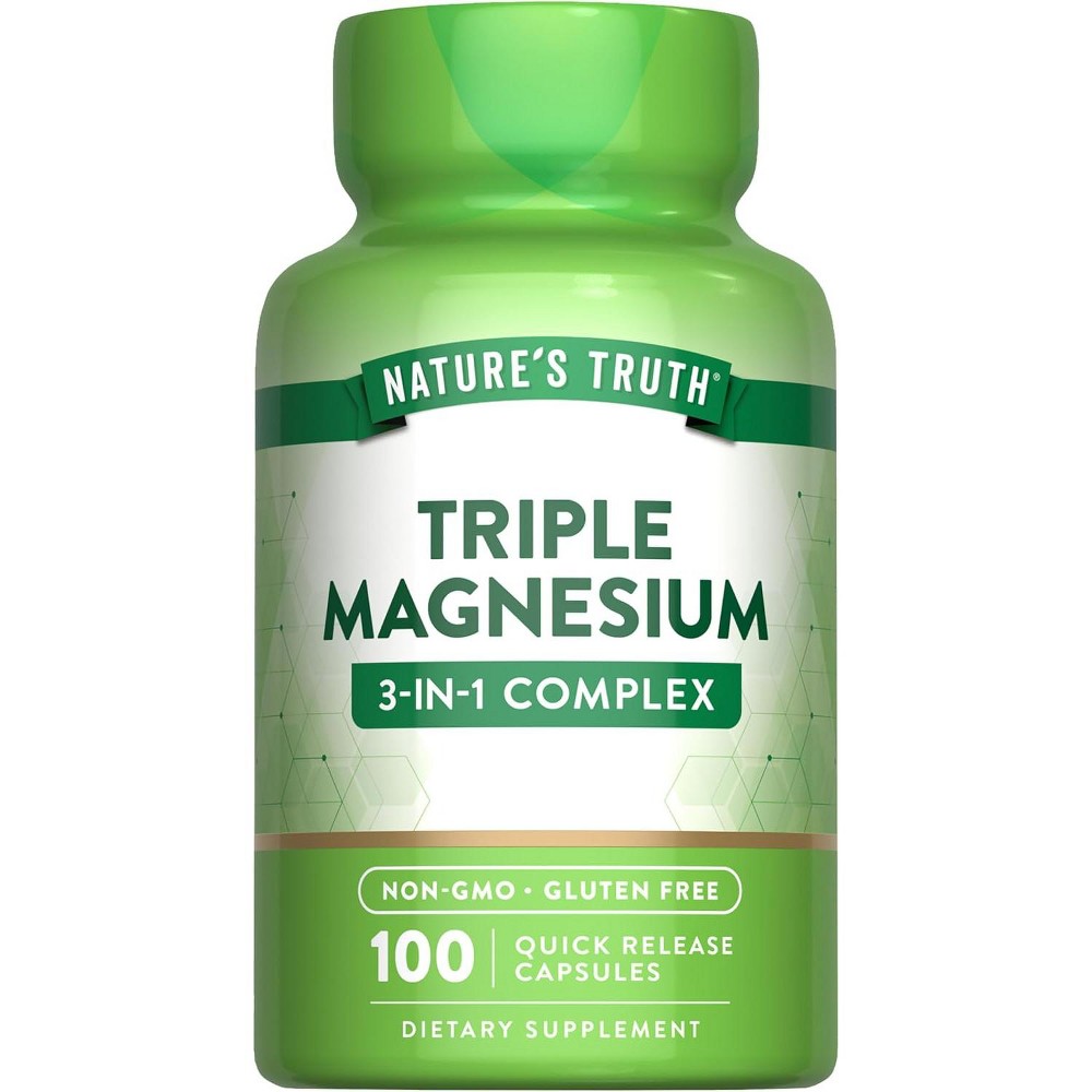 Complejo de Magnesio Triple de Nature’s Truth 400 mg - 100 Cápsulas