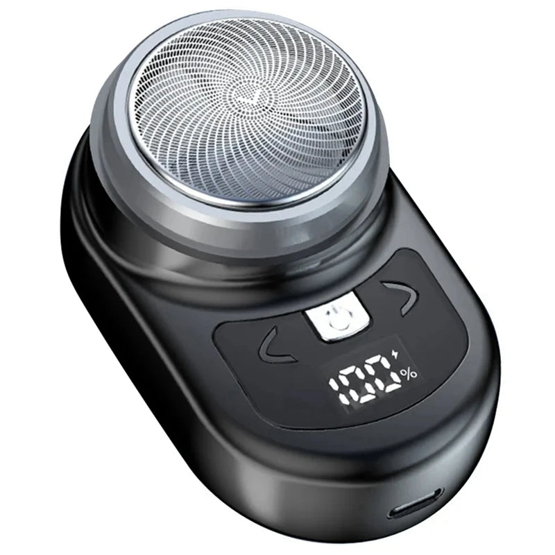 Portable Electric Shaver Pocket Shaving For Men Mini Beard Shaver LCD Power Display Rechargeable Travel Home Shaver Easy Install - Korvel