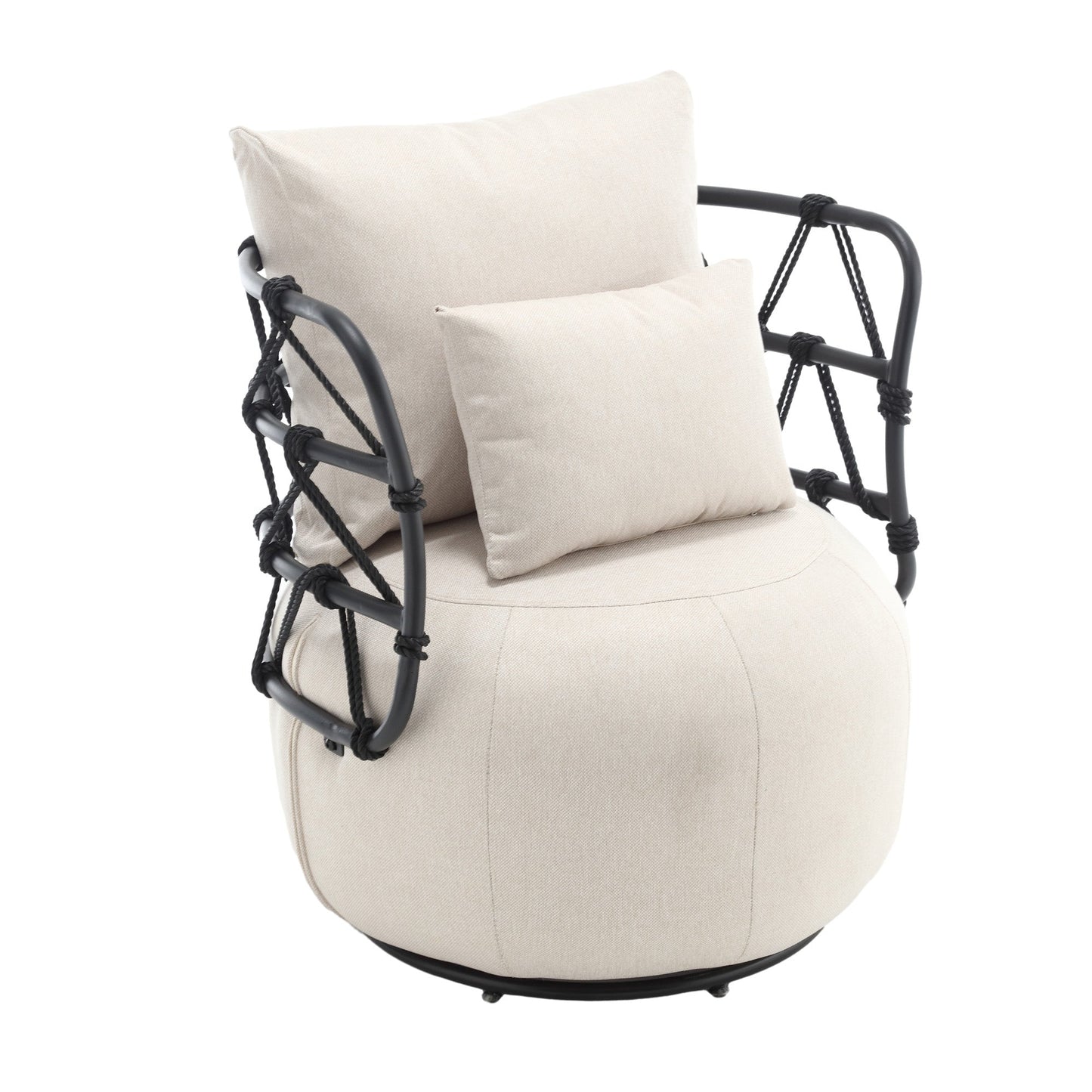 Silla de sala de estar tapizada y con botones COOLMORE