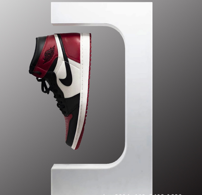 Magnetic levitation acrylic platform desktop advertising rotating display platform Magnetic levitation shoe display rack - Korvel
