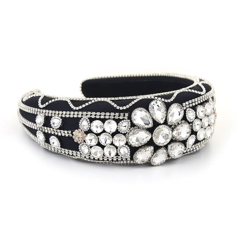 Baroque Wide Brimmed Diamond Headband