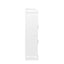 Elegant 10-Shelf Bookcase in White