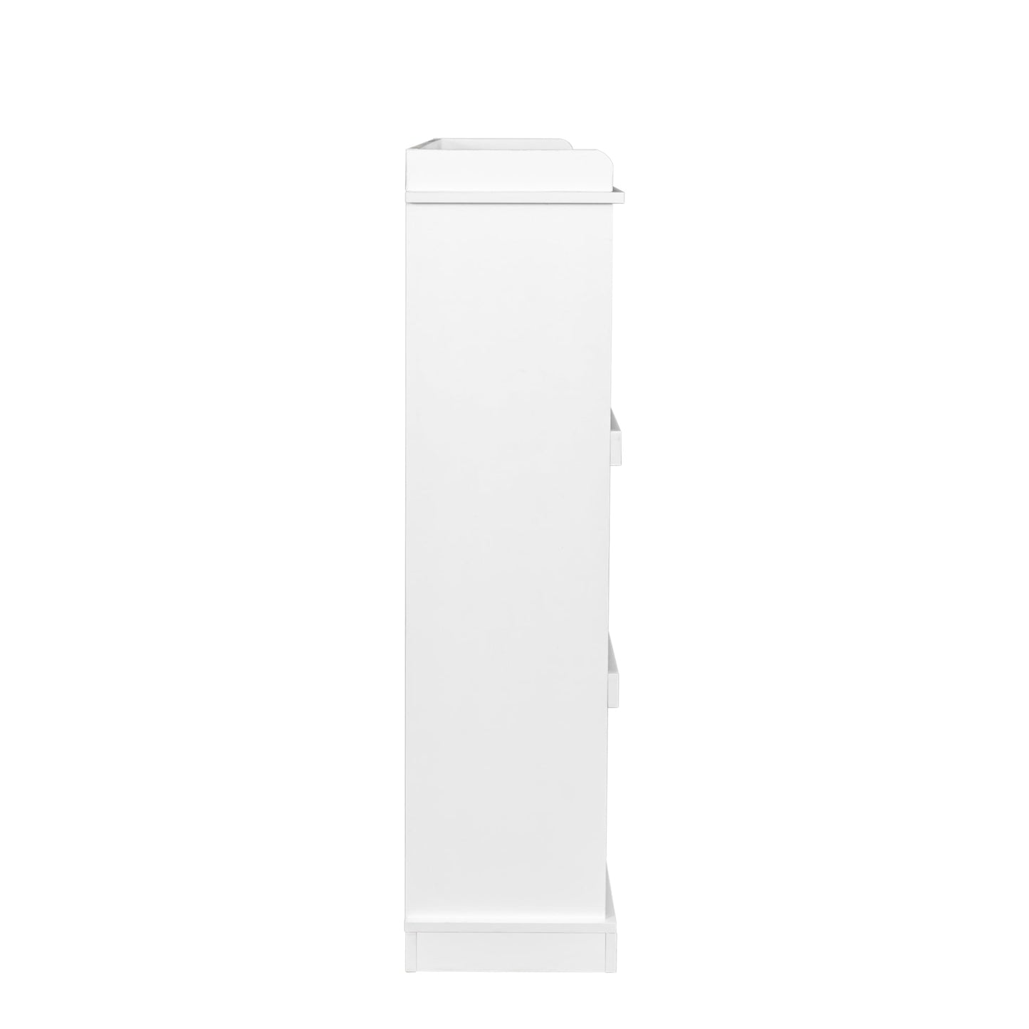 Elegant 10-Shelf Bookcase in White
