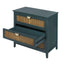 3 Drawer Cabinet Natural rattan American Furniture Suitable for bedroom living room study - Korvel