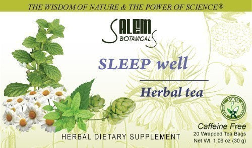 Salem Botanicals Thé Herbal Sleep Well - 20 Sachets