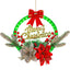 Elegant Christmas Wreath with Lights and Decorative Ornaments