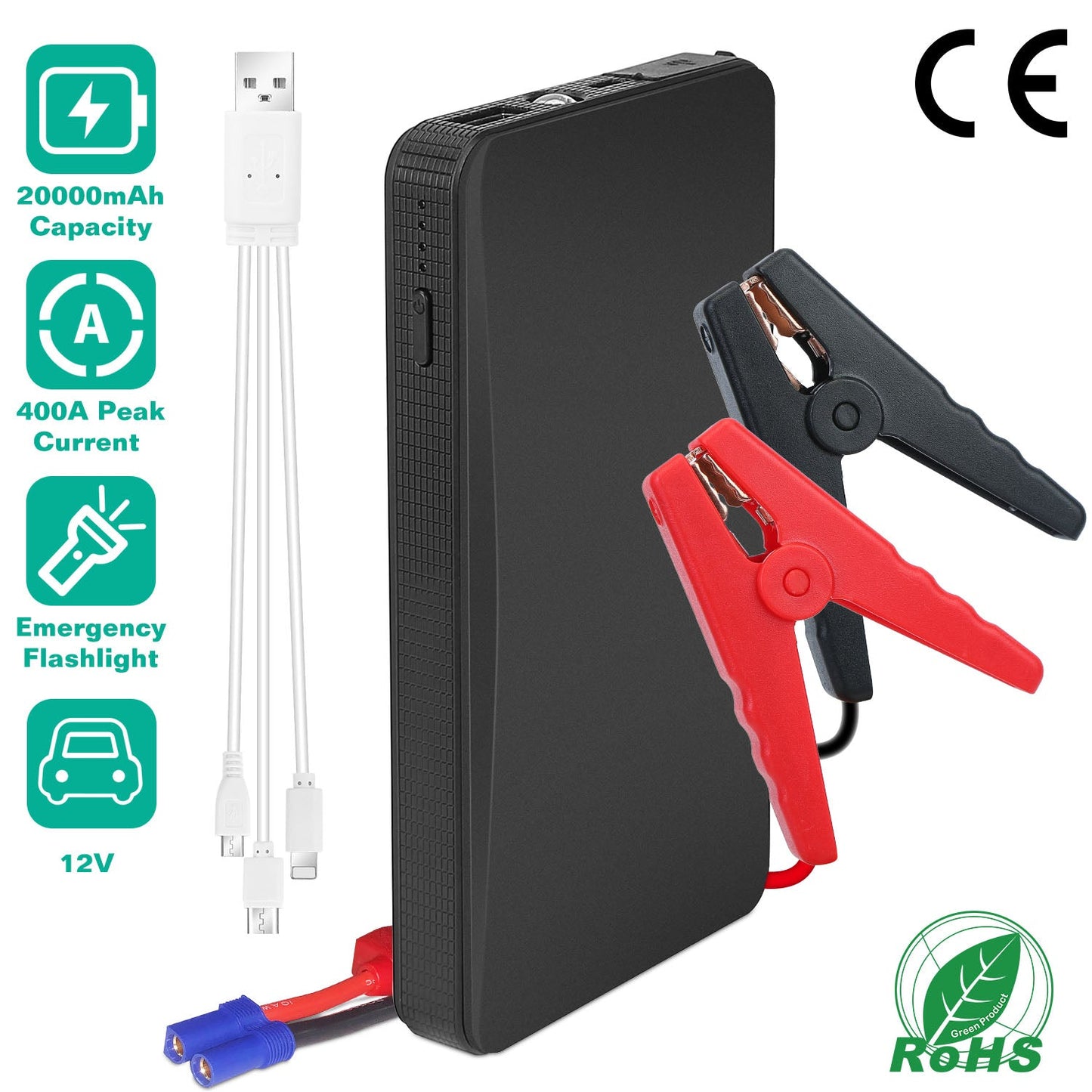 GBruno 12V Portable Car Jump Starter