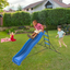 XSL003 2.2M kids plastic slide indoor Freestanding playground equipment children plastic slide kids indoor slide blue - Korvel