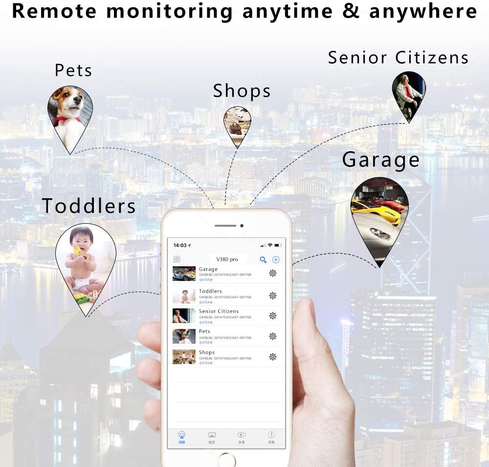 EVKVO HD Smart Mini Wifi USB Camera Real-time Surveillance IP Camera AI Human Detection Loop Recording Mini camera Support 64G - Korvel