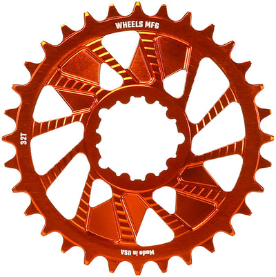 Wheels Manufacturing 32t SRAM 3-Bolt Direct Mount Chainring - Orange