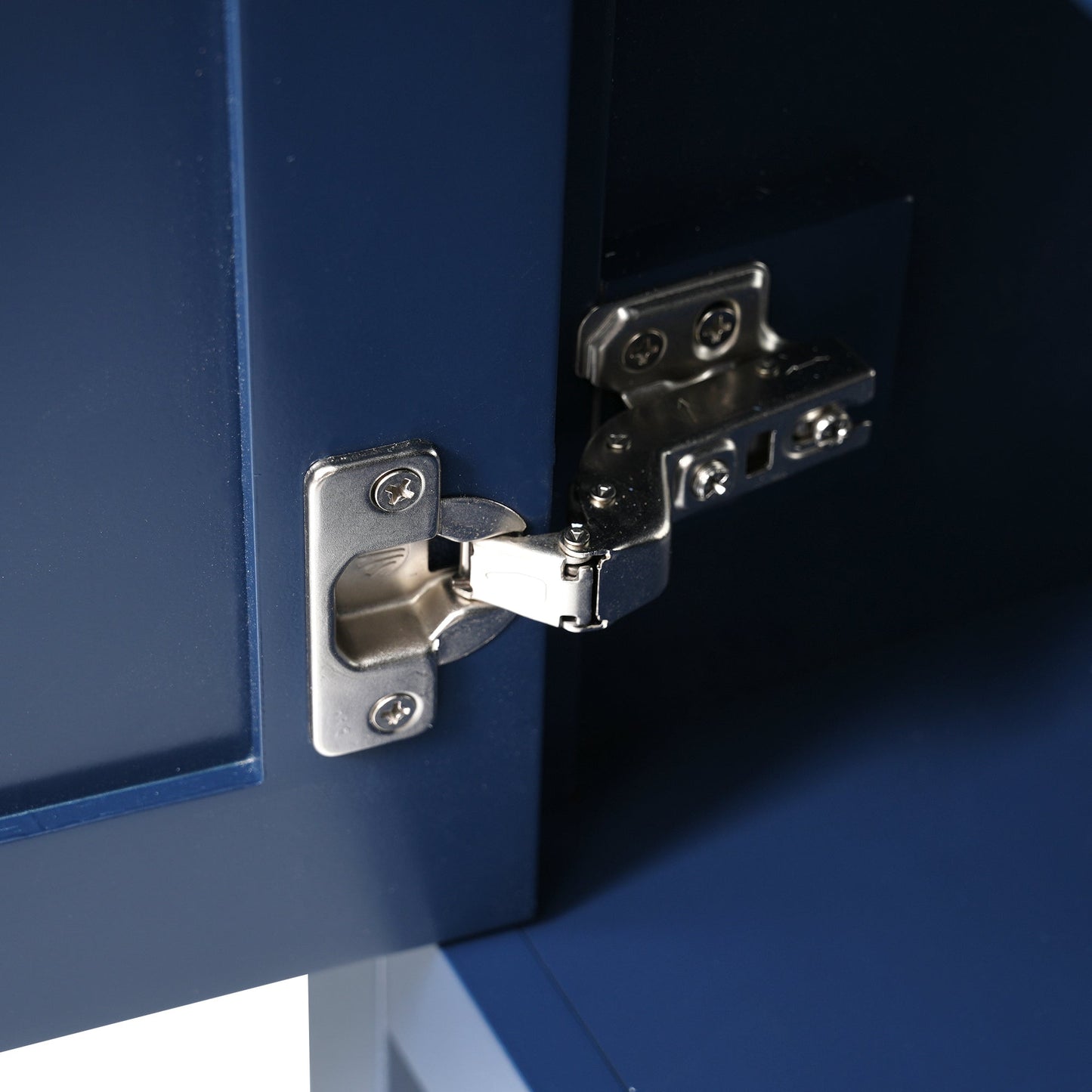 30-Inch Blue Bathroom Vanity with Ceramic Sink and Ample Storage - Ideal Choice for Small Bathrooms - Korvel
