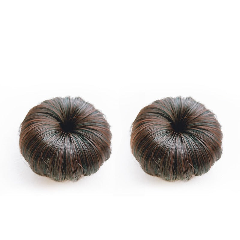 Baby Wig Pill Head Girls Pill Head Wig Package Baby Hair Clip Hair Package a Flower Hair Accessories - Korvel