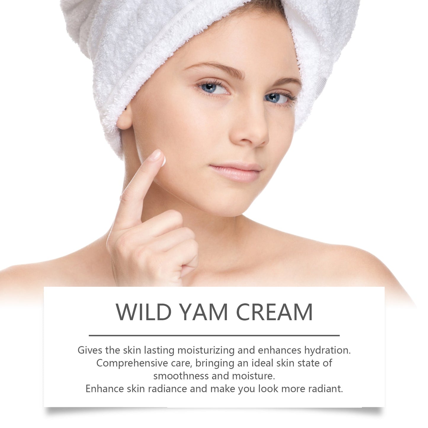Crème d'équilibre au yam sauvage pour l'hydratation de la peau délicate