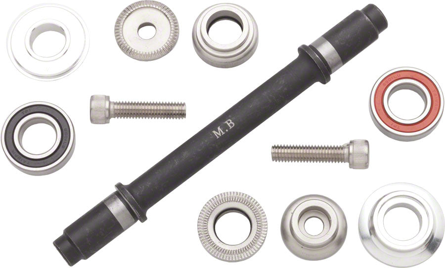 Kit de eje de buje Surly Ultra New - 120 mm trasero libre/libre plata